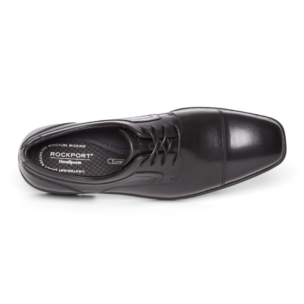 Rockport Singapore Mens Dress Shoes - Dres Sports Business 2 Plain Cap Toe Black - OF3187062